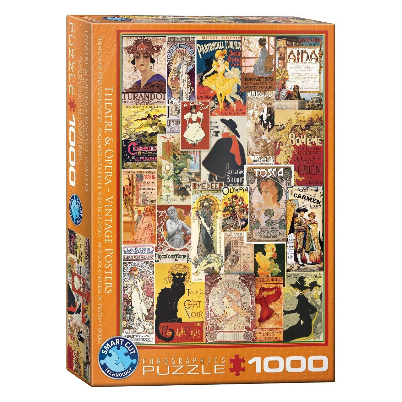 Eurographics Puzzel 1000 stukjes Vintage kunst: Theater & Opera