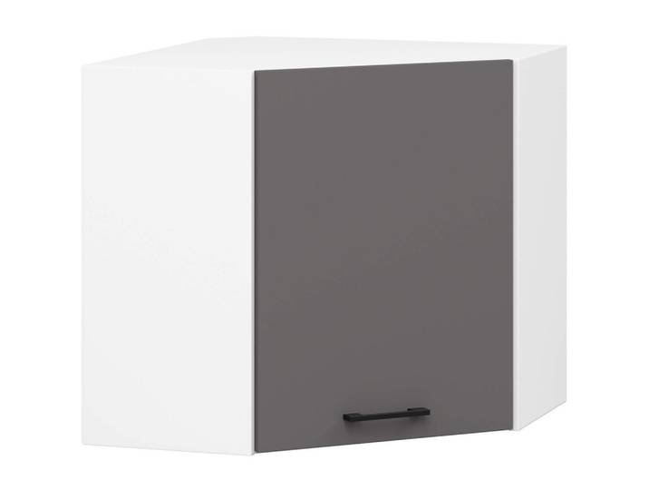 HÄNGESCHRANK Weiß, Graphit Grau 58/60/30