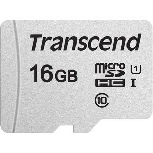 Transcend Micro-SD-Karte 300S, 16GB, bis 95 MB/s, UHS-I U1, SDHC