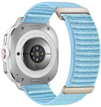 Everyday Crate Samsung Galaxy Watch Ultra Band Adjustable Nylon Watch Band Mountain Pattern Replacement Strap blue