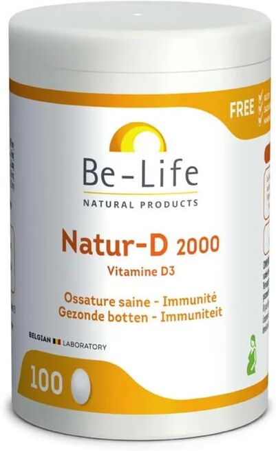 Be-Life Natur-D 2000 Vitamina D3 100 Caps