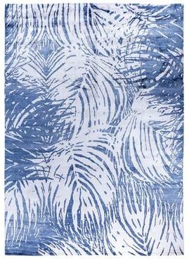 Overton "Modern One-of-a-Kind Hand-Knotted Area Rug, Blue - 9' 1"" x 12' 3"""