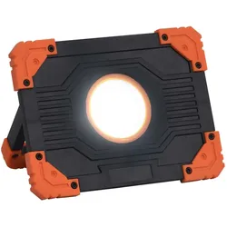 vidaXL LED-Strahler Tragbar ABS 10W Kaltweiß