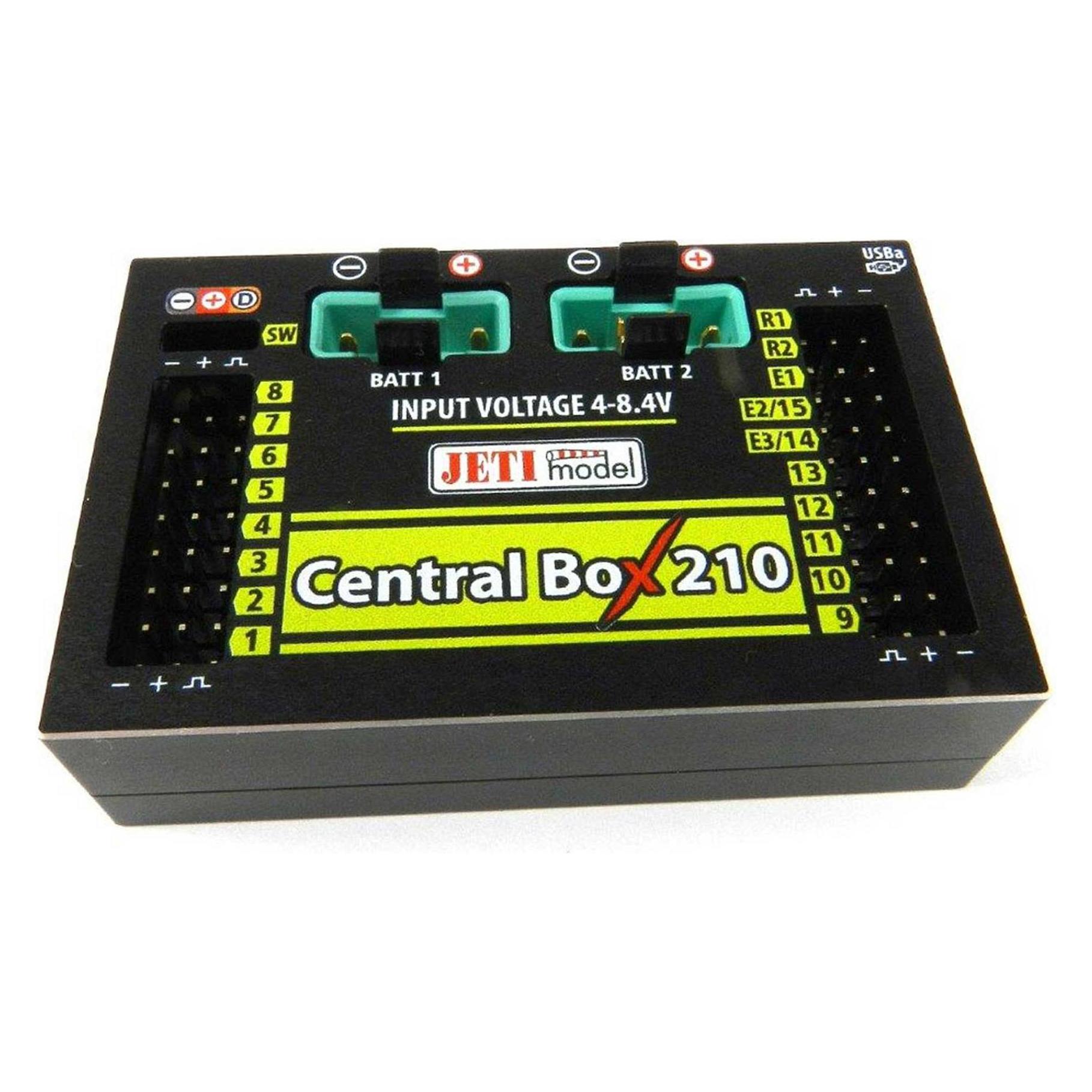 Jeti Akkuweiche Central Box 210 + 2x Rsat2 + RCSW (J-CB-210-RS-RCSW)
