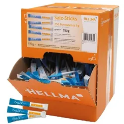 Hellma Portionierte Salz-Sticks 750 Portionen