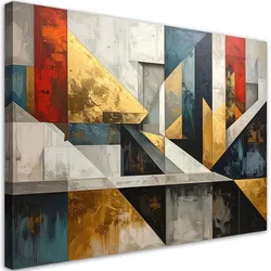 LEINWANDBILD, Moderne farbige Abstrakt