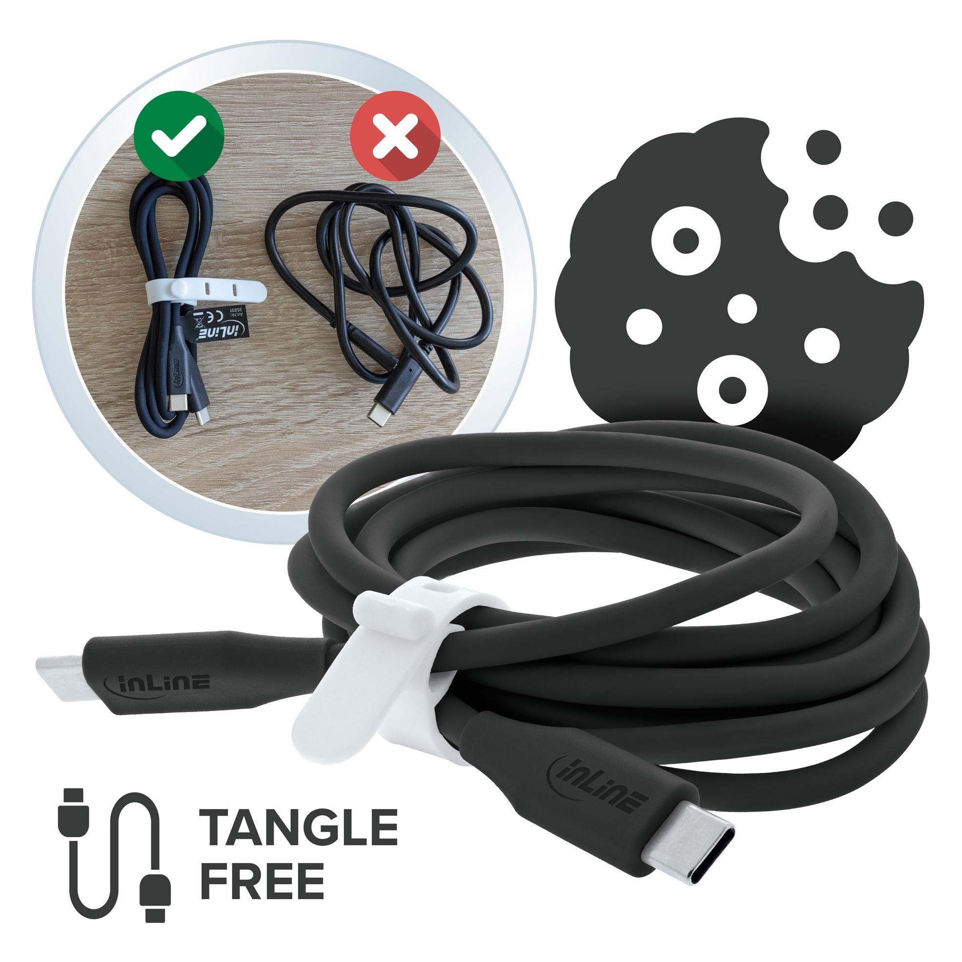 InLine USB 2.0 Kabel (1 m, USB 2.0, 100 W) (35891)