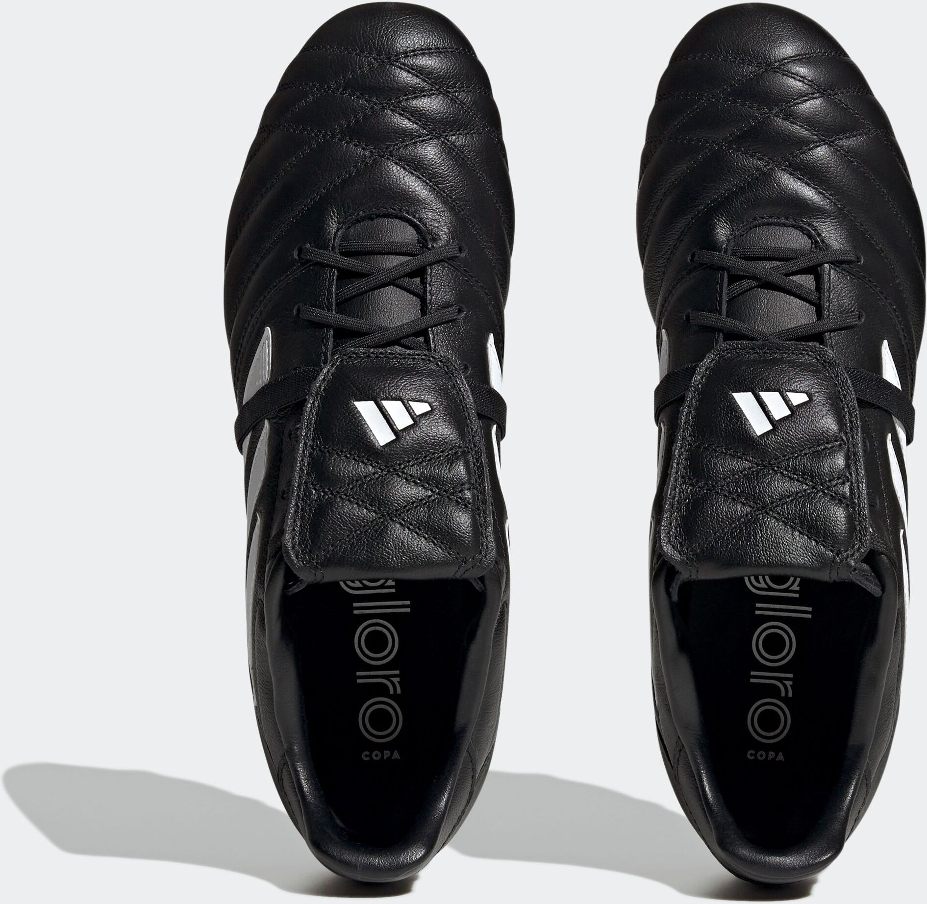 Fussballschuh ADIDAS PERFORMANCE "COPA GLORO FG", Gr. 40, schwarz-weiss (core schwarz, cloud weiß, cloud weiß), Leder, Synthetik, Schuhe Fussballschuh, für Rasenplätze core schwarz, cloud weiß, cloud weiß 40