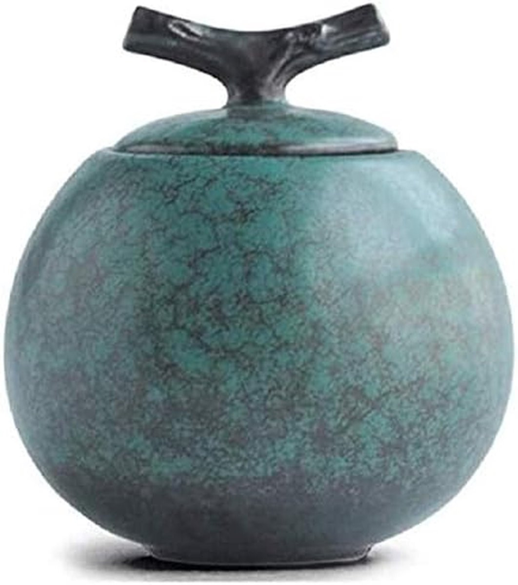 Decoratieve Keramische Urn voor Herdenking en Condolentie