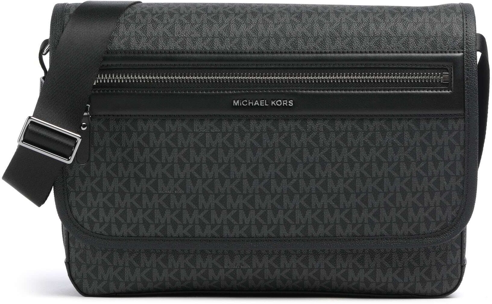 Michael Kors Jet Set Kuriertasche, schwarz