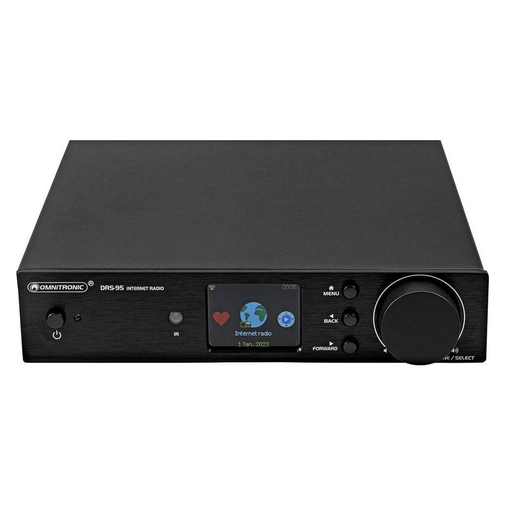 Omnitronic DRS-95 Internet Radio with DAB+ and Bluetooth (DAB+, FM, Internetradio, Bluetooth, WLAN) (11045017)
