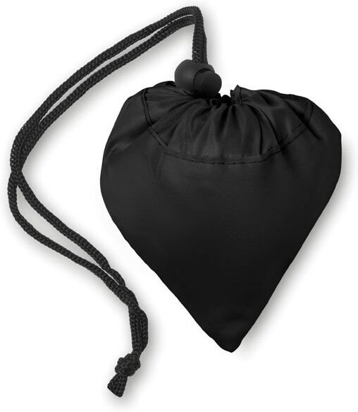 Sac shopping personnalisable en polyester pliable Fresa noir