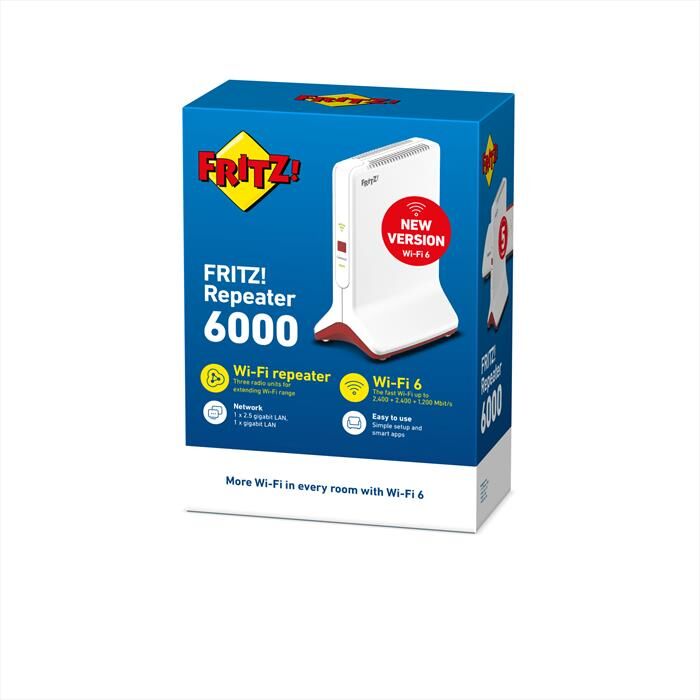 FRITZ! Repeater 6000-bianco / Rosso