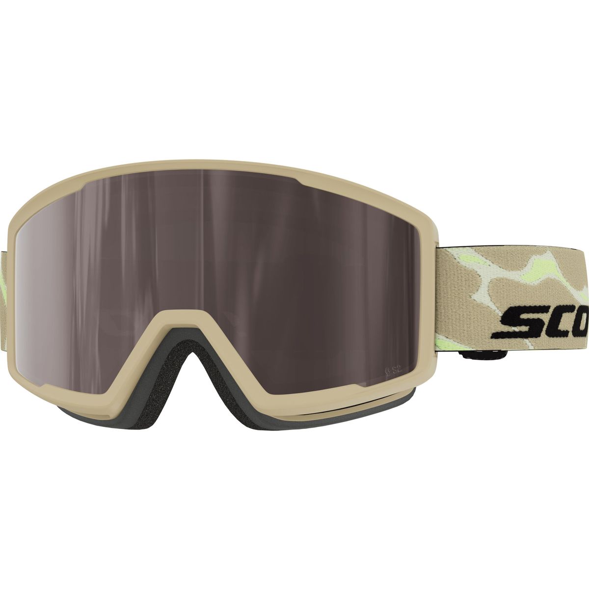 Scott Goggle Trace Pro Compact mojave beige / silver chrome s2 (7813) - 4253437813378
