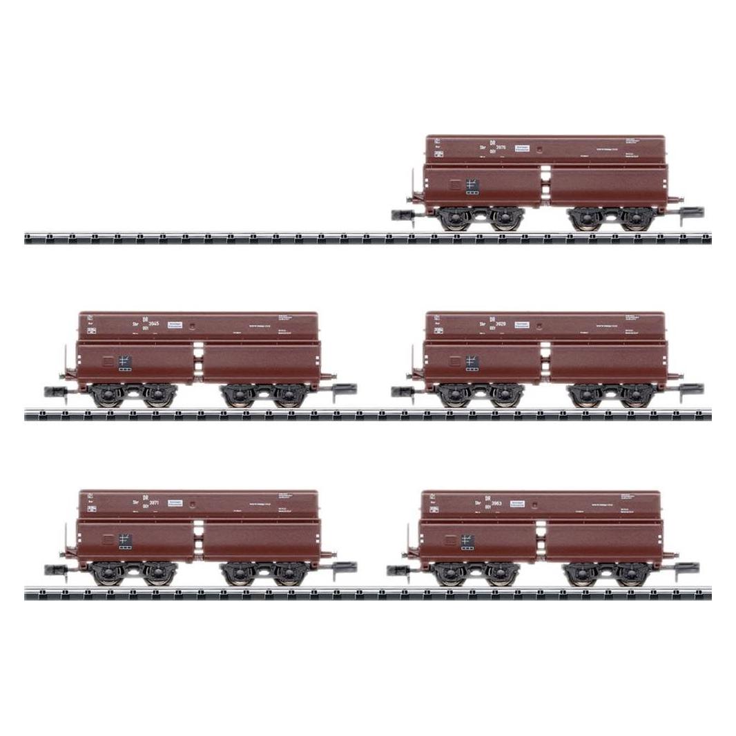 MiniTrix aus T15013 N 5er-Set Selbstentladewagen Erz Iid der DRG (Spur N) (aus T15013)