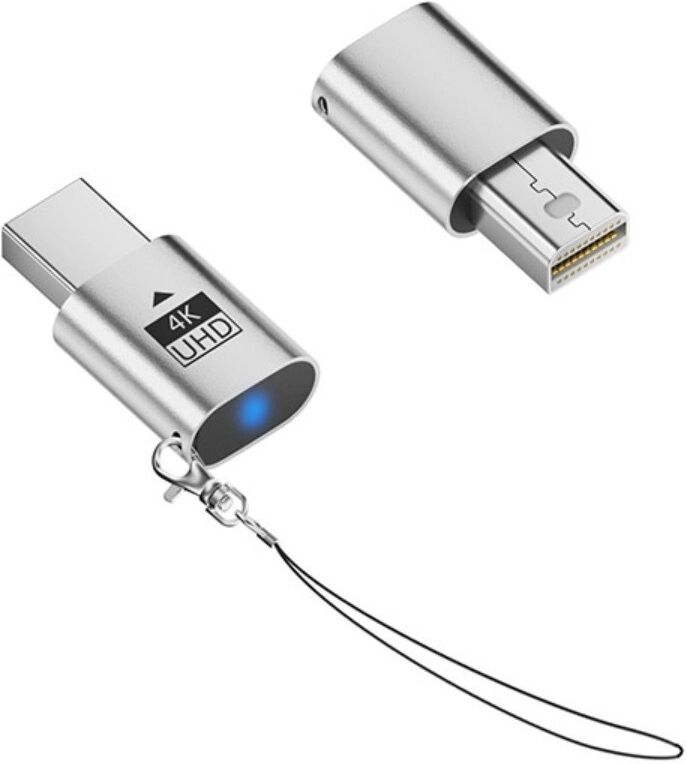 INF Adaptateur d'affichage virtuel Type-C (lot de 2) - Adaptateur USB-C EDID simulé avec émulation miniDP, prise en charge HDR,