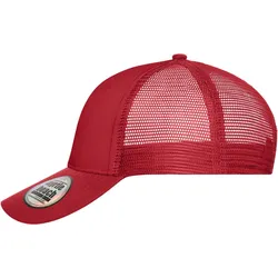 Myrtle Beach Unisex 6-Panel Mesh Kappe Netz Cap MB6239 red/red one size