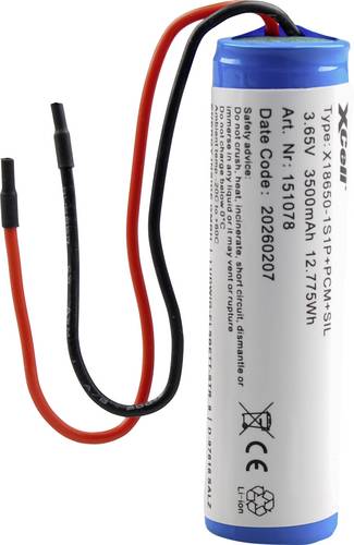 XCell Spezial-Akku 1x 18650 Li-Ion 3.7 V 3500