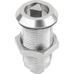 DREHRIEGEL VERLÄNGERTES GEHÄUSE, MIT DREIKANT 7MM, H=60, D=28, EDELSTAHL
