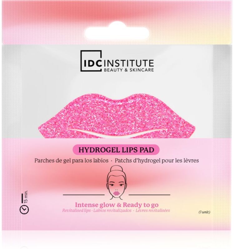IDC Institute Glitter Lip Pink hydrogel lip mask 1 pc