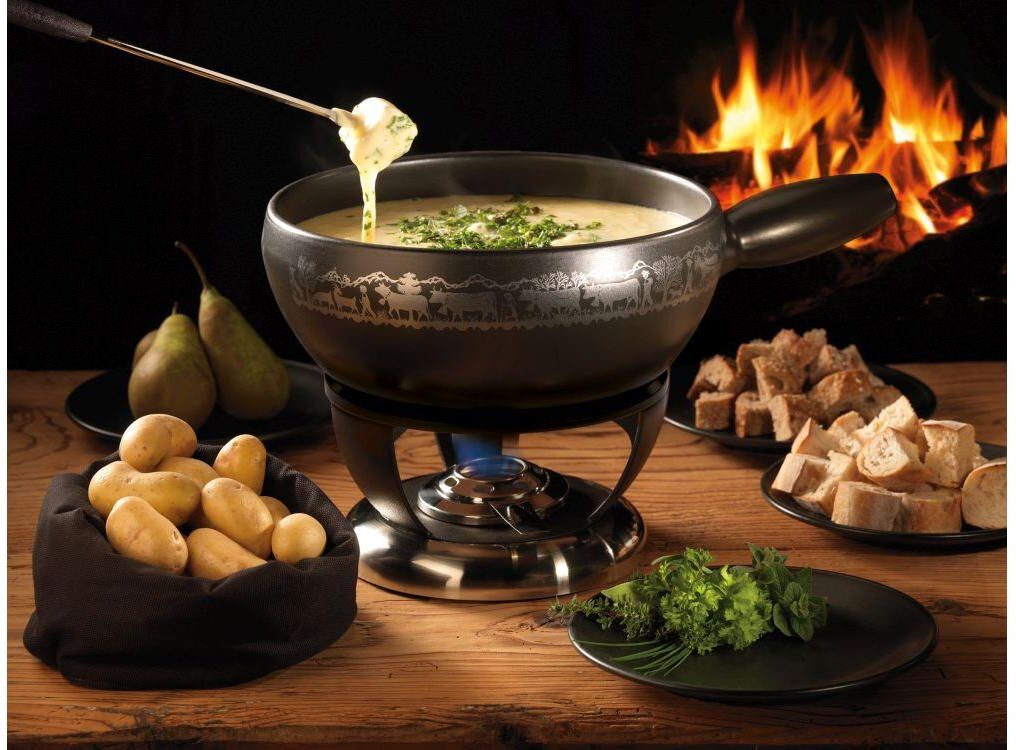 STÖCKLI Fondue "Rechaud Bellavista Inox", bunt, H:12,5cm Ø:20cm, Fondues, Fondue bunt Einheitsgröße