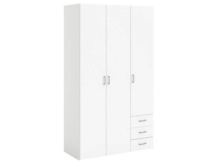 KLEIDERSCHRANK Space, Weiß, B: 115,8 cm