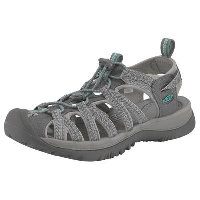 Sandale KEEN "WHISPER", Damen, Gr. 41, bunt (hellgrau, grün), Synthetik, Schuhe Sandale