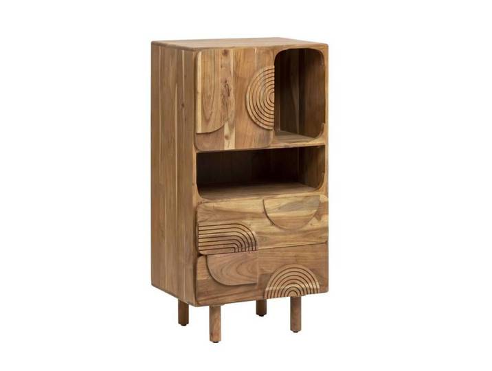 Colonne de salle de bain en bois d'acacia Tilio