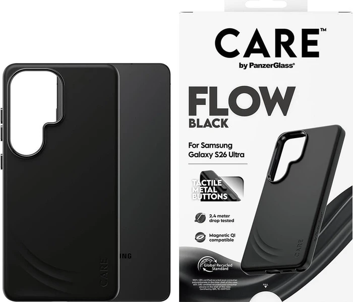 PanzerGlass CARE Hülle Samsung Galaxy S26 Ultra Flow Qi schwarz