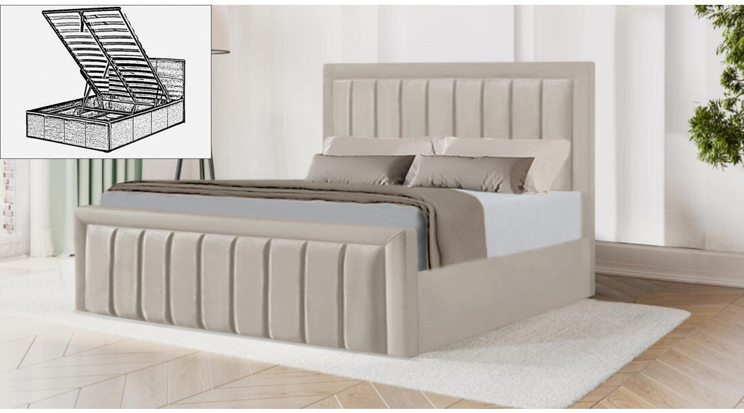 Brayden Studio Belmiro Storage Bed Cream Single (3')