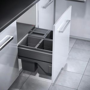 Hailo Einbaumülleimer AS Cargo 600, 3610861, ab 60cm Schrankbreite, Kunststoff, 4x 13 Liter