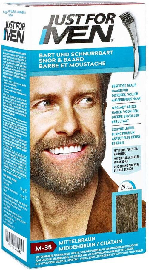 Just for men Brush in Color Gel mittelbraun 28.4ml