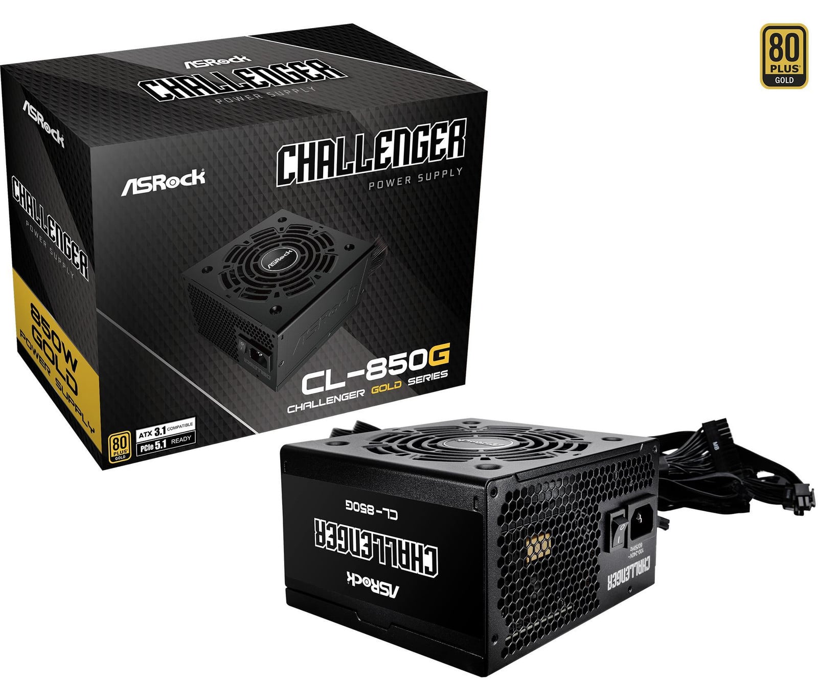ASRock CHALLENGER 850W 80 Plus Gold Power Supply