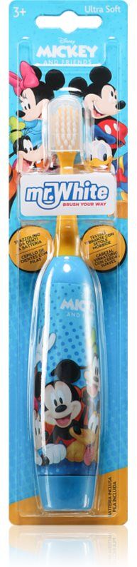 Disney Mickey&Friends mr.White brosse à dents à piles ultra soft pour enfant 3+ 1 pcs