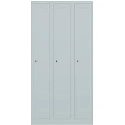 Garderobenschrank Primary Locker | 3 Abteile - 145 lichtgrau antibakteriell