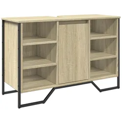 Helloshop26 - Moderner Waschtisch mit praktischem Stauraum 91 x 35 x 60 cm Sonoma-Eiche