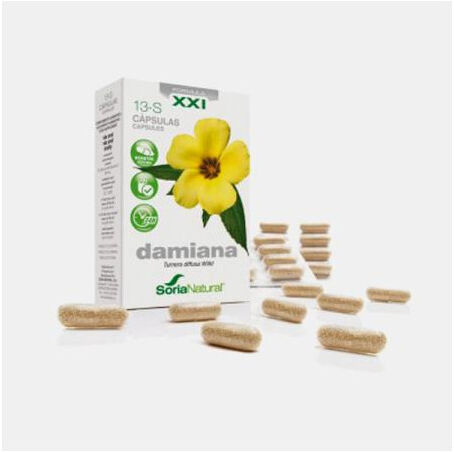 SORIA NATURAL® DAMIANA 13-S FORMULA XXI 30 CAPSULAS SORIA