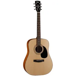 Cort Guitars AD810 Open Pore westerngitaar (Westerngitarre, Mahagoni (Boden und Zargen), Mahagoni (Hals), Massive Fichte (Decke), Merbau (Griffbrett), Palisander (Brücke)), Gitarre, Braun