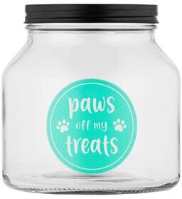 10 Strawberry Street Glass Pet Treat Canister