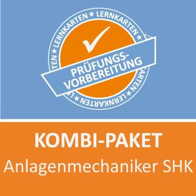 Kombi-Paket Anlagenmechaniker für Sanitär, Heizungs und Klimatechnik SHK Lernkarten, Set von Daniel Becker, Princoso, 978-3-96159-457-3