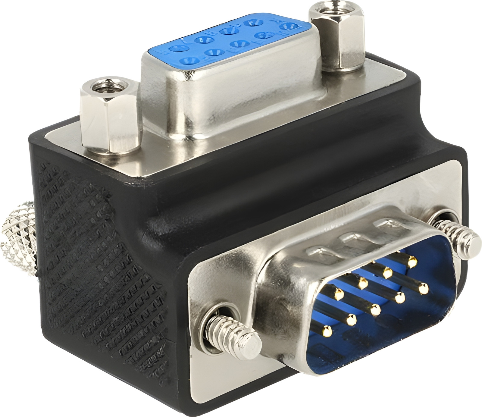 Delock 65595 Adapter D-Sub9 naar D-Sub9 met 270 graden schroeven