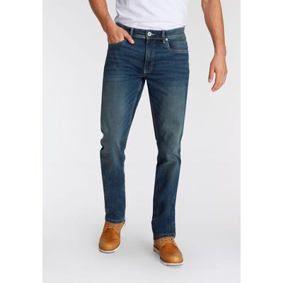 Straight-Jeans AJC, Herren, Gr. 40, Länge 36, blau (blau used), Denim/Jeans, Obermaterial: 98% Baumwolle, 2% Elasthan, unifarben, normal lang, Jeans Straight-Jeans, gerade geschnitten, Used-Look-Waschung, niedrige Leibhöhe