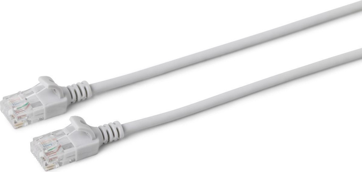 MicroConnect V-UTP6A05-SLIM Cat6a U/UTP Netwerkkabel met RJ-45 connectoren, 5 meter, grijs