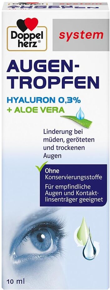 Doppelherz Augen-tropfen Hyaluron 0,3% system 10ml