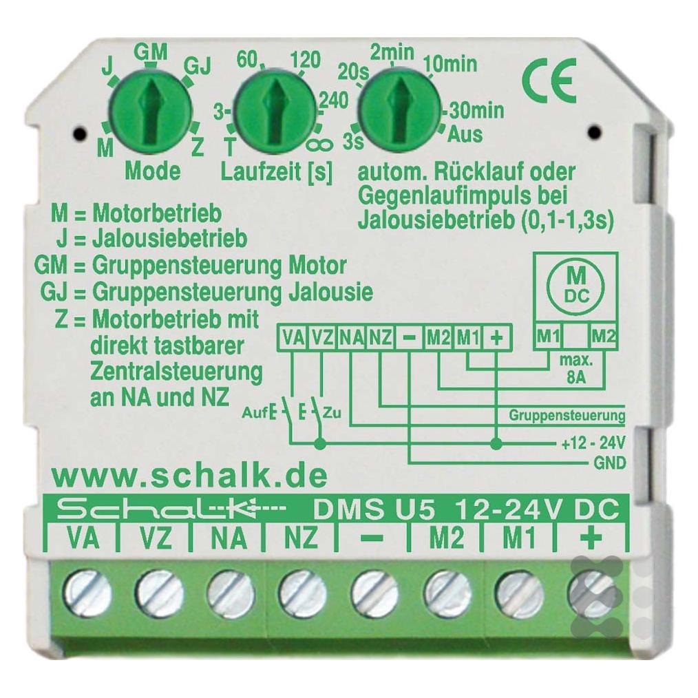 Schalk SCHAL DMS U5 AUF/ZU-Steuerung 12-24V DC, 2 SchlieÃer (UP) (DMSU5K)