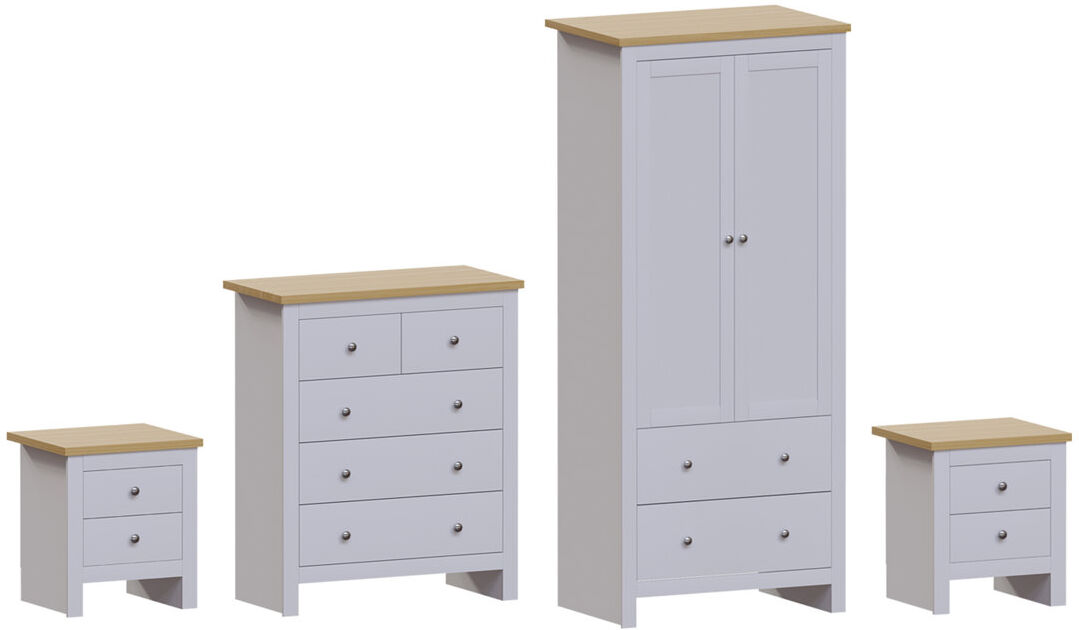 Brayden Studio Bellamira 4 Piece Bedroom Set White