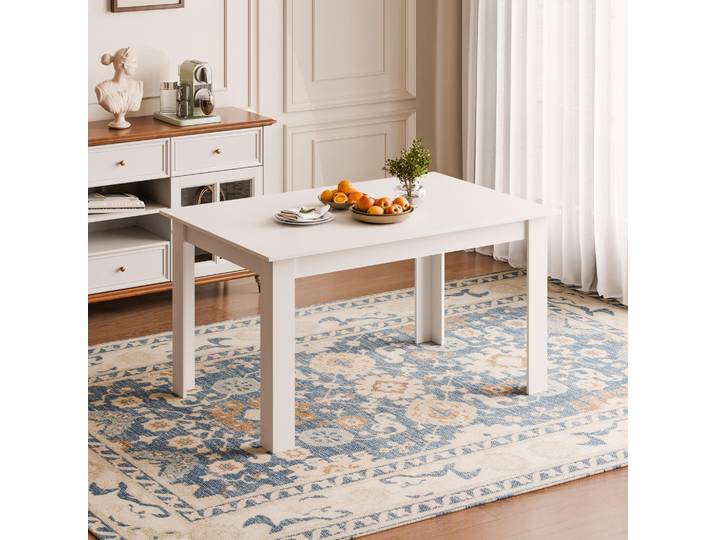 Table de salle à manger Mondeer 138 x 90 x 75 cm\, blanche