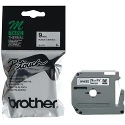 Brother, Beschriftungsband, Schriftbandkassette (0.90 cm, Schwarz, Weiss)