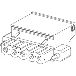 Schneider Electric BMXXTSCPS20 Steckersatz (2 Stecker) für Modicon X80-Stromversorgung, Federzug