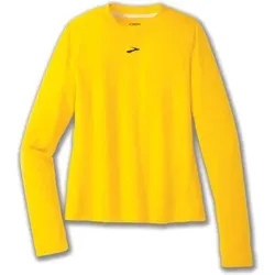 BROOKS Damen Bustier High Point Long Sleeve, Größe XL in Gelb Gelb
